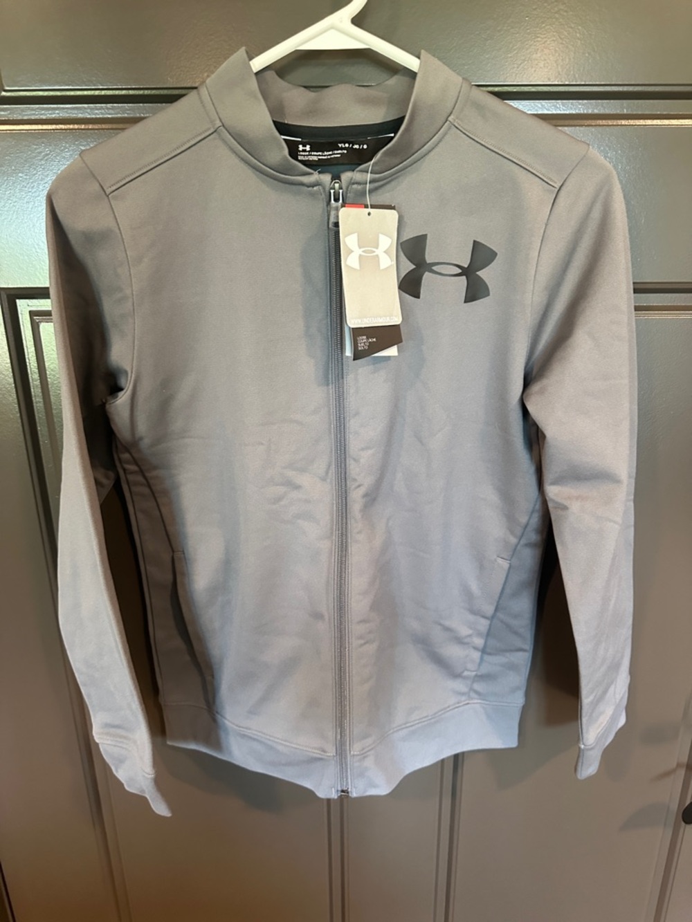 Under Armour Gray Kids Full-Zip Hoodie Jacket
